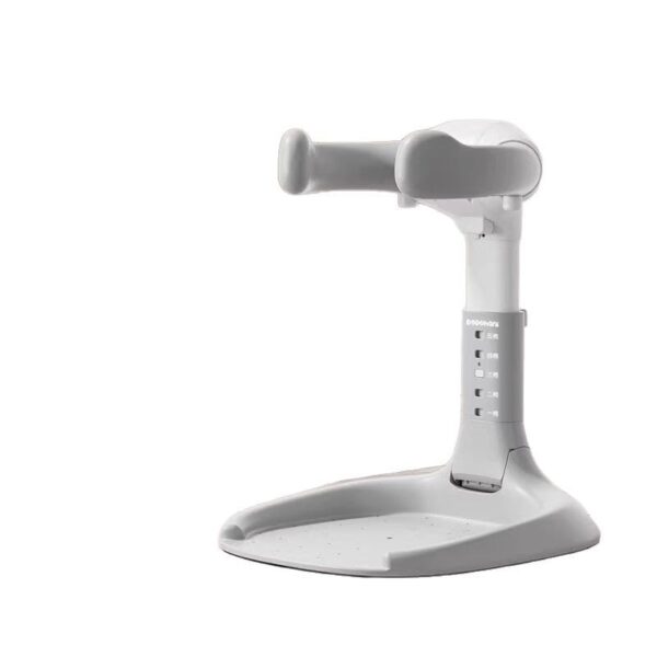 Baby Shower Stand, Adjustable Baby Bath Stand with Safety Handle,Shower Head Holder for Babies 6-36 Months Newborns & Toddlers,Bath Essentials for Infants（Gray White）