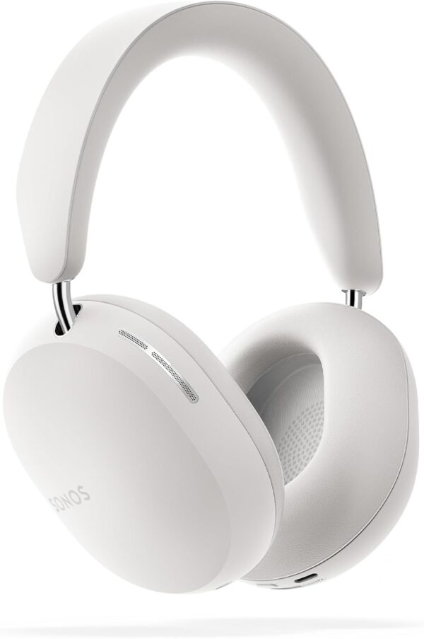 Sonos Ace | Noise Cancelling Wireless Over-Ear Headphones with Bluetooth, 30-Hour Battery Life, Spatial Audio, Dolby Atmos, Dynamic Head Tracking - White