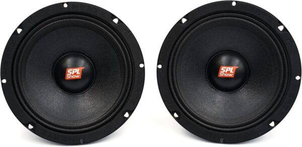 Hertz SPL Show Series SV-165-NEO 6.5" 4-Ohm SPL Midrange Speaker Drivers (Pair) with Neo Magnets and UV/Waterproofing